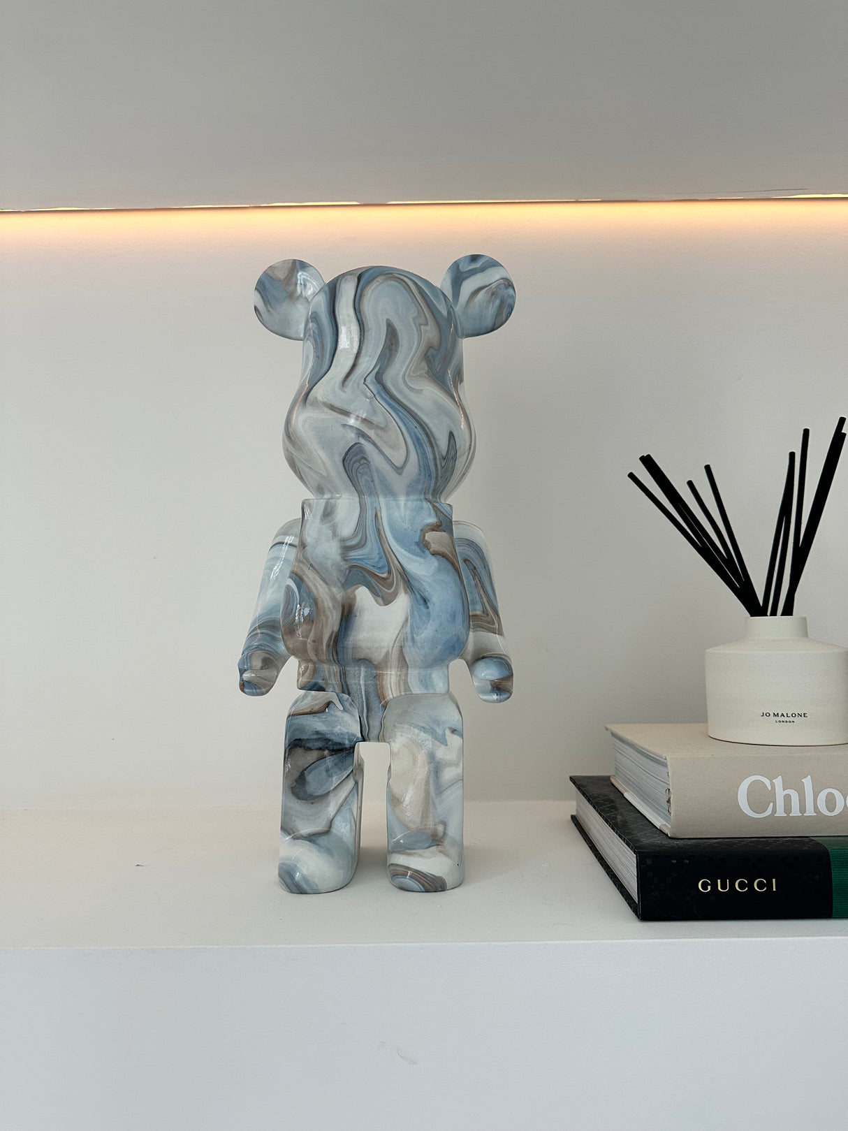 Blue marble 35cm Bear