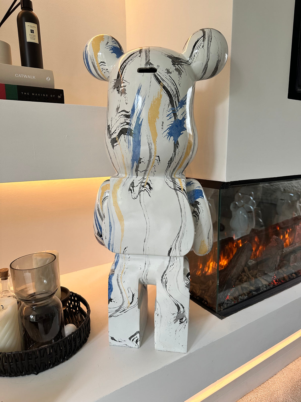 Paint work Blue 80cm Bear