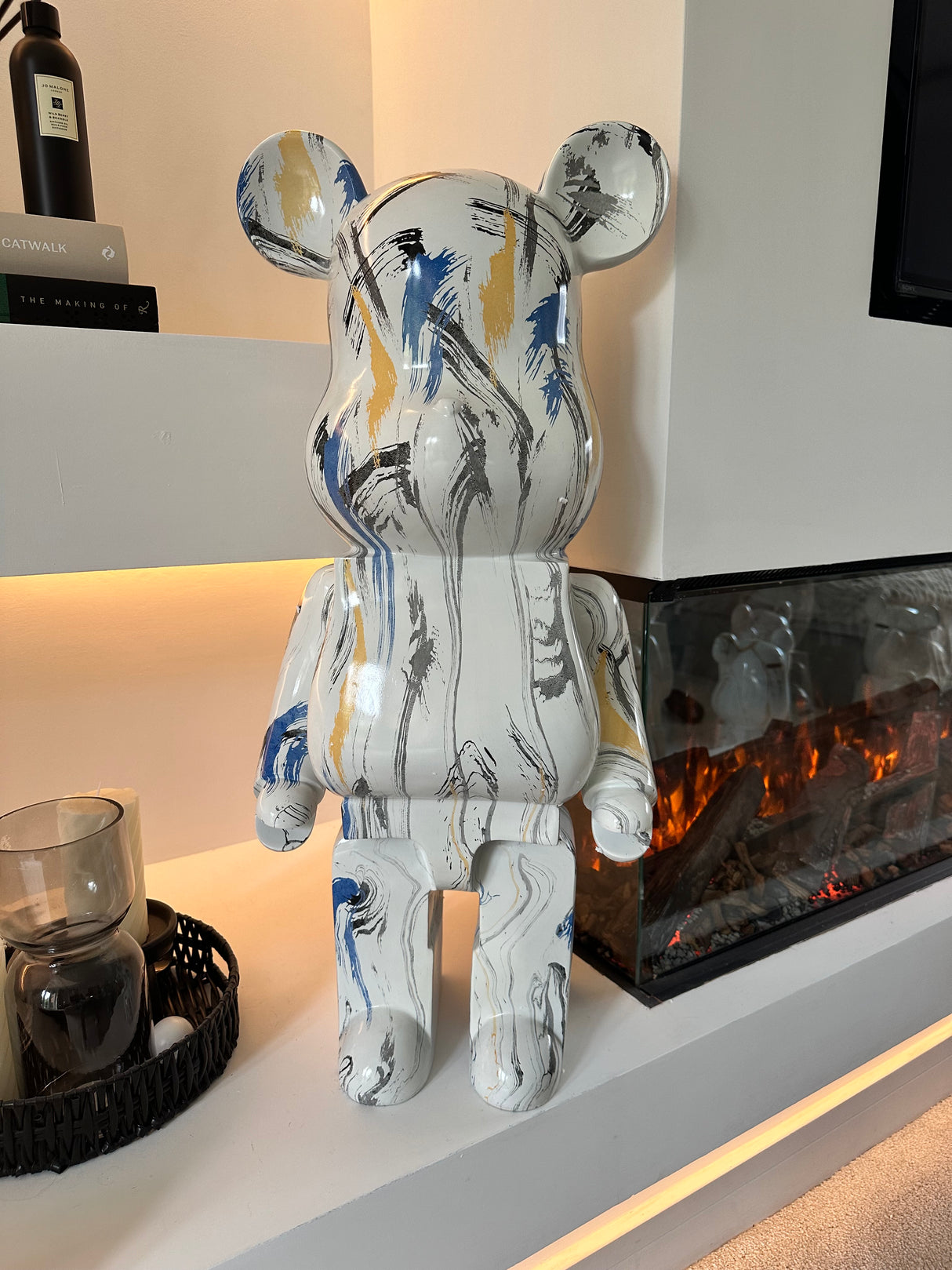 Paint work Blue 80cm Bear