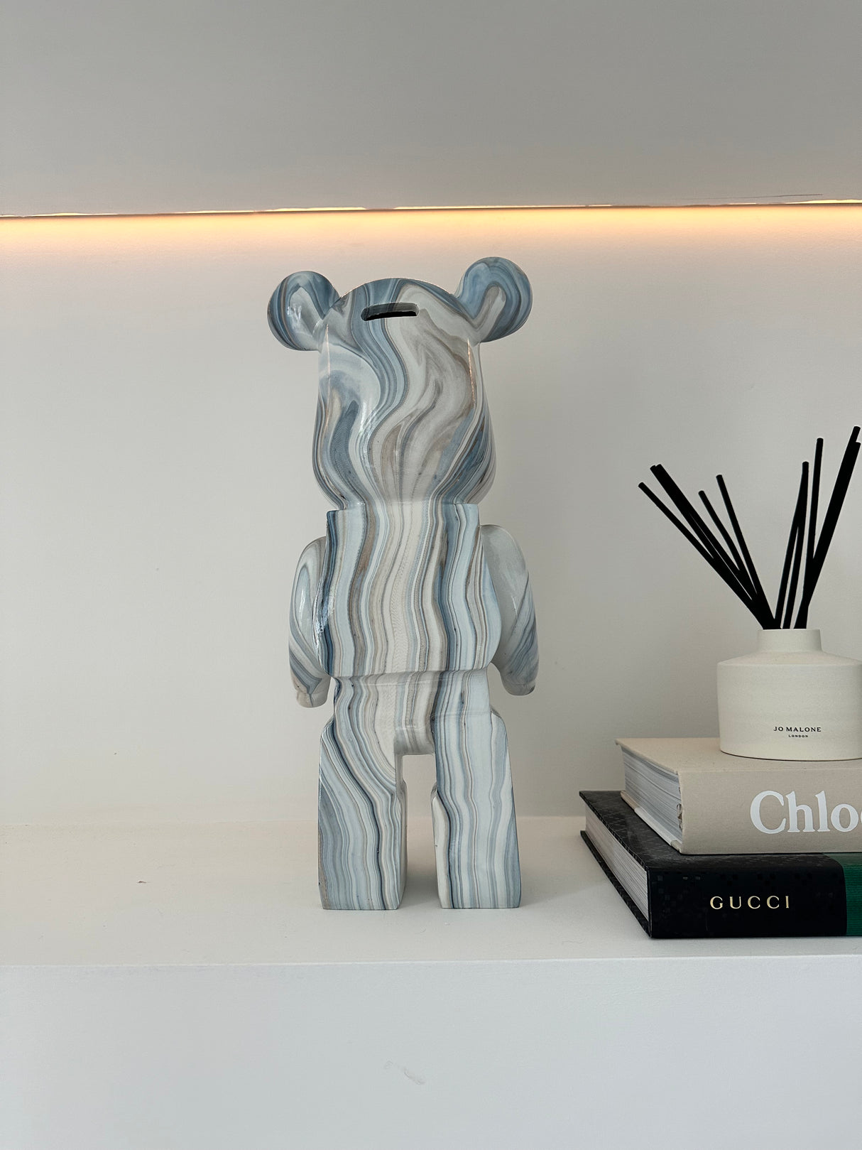 Blue marble 35cm Bear