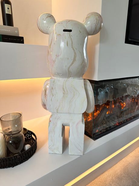 Strawberry Gold Marble 80cm Bear