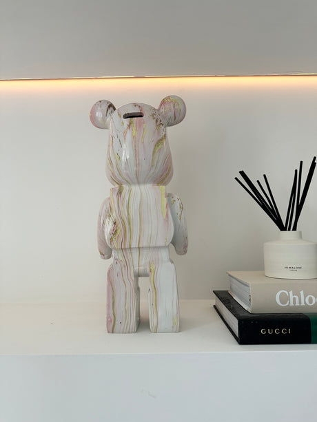 Strawberry Gold Marble 50cm Bear