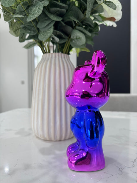 Mini Bear Purple & Blue 19cm