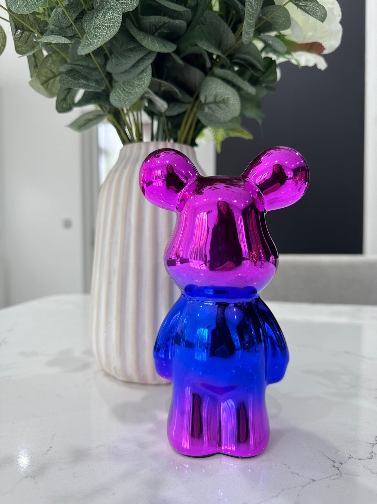 Mini Bear Purple & Blue 19cm