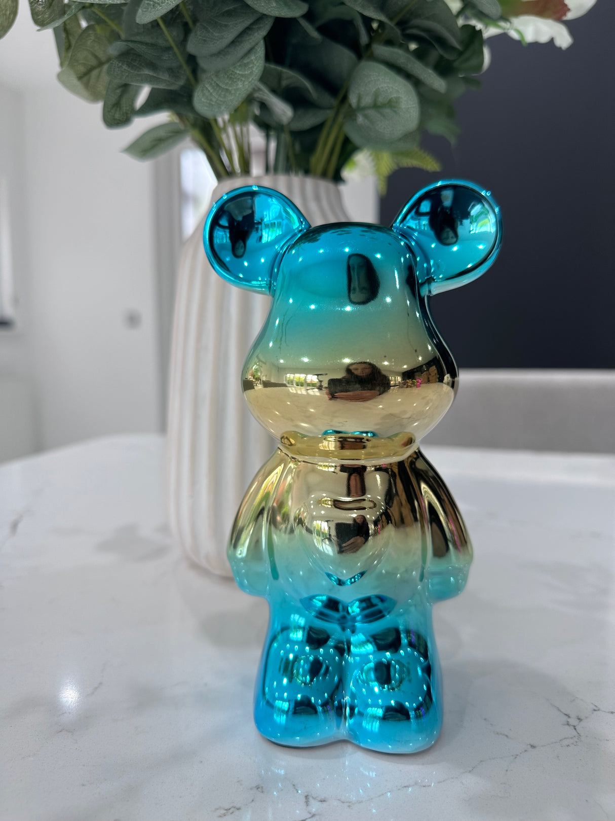 Mini Bear Blue & Gold 19cm