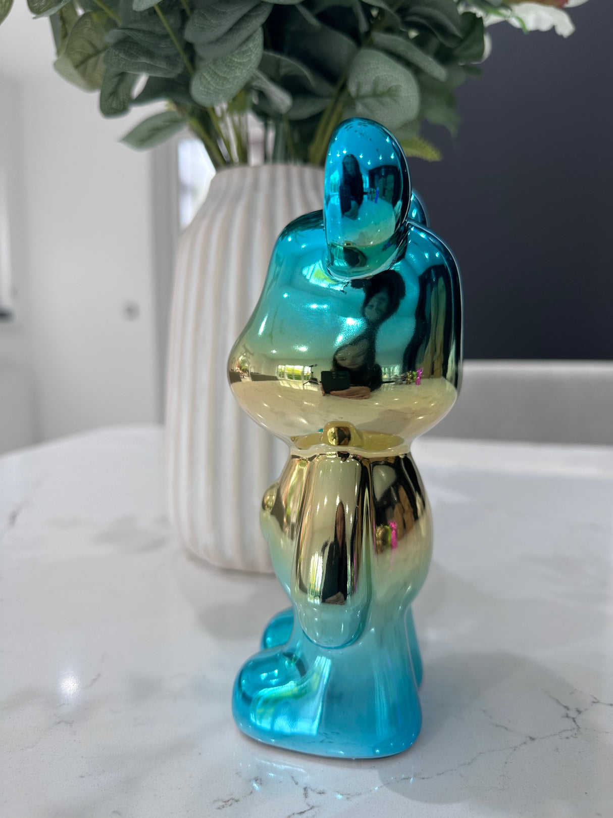 Mini Bear Blue & Gold 19cm