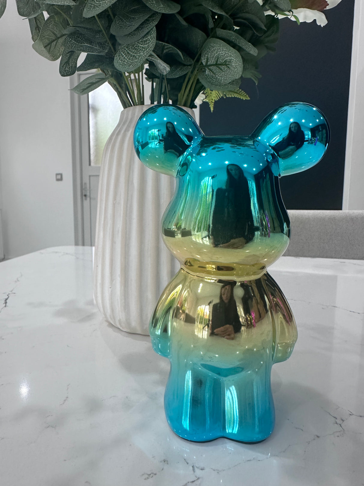 Mini Bear Blue & Gold 19cm