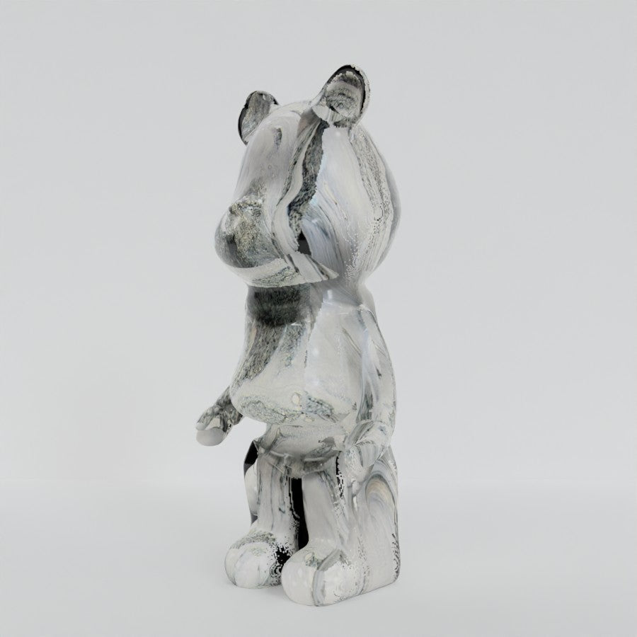 Grey Marble 35cm Bear