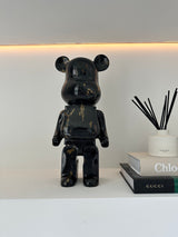 Black & Gold Marble 50cm Bear