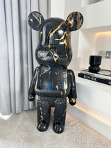 Black & Golden Marble 80cm Bear
