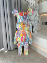 Painted Marble 80cm Bear