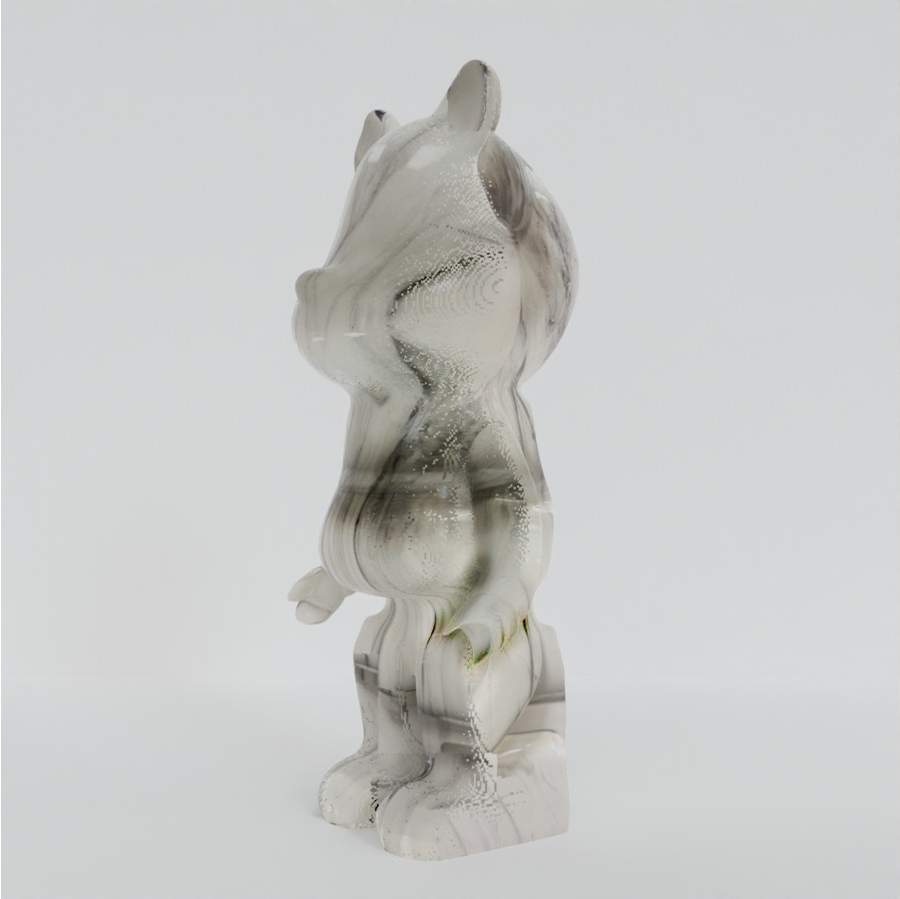 Grey Marble 50cm Bear