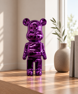 Decoor Chrome Mirror Bear Sculpture